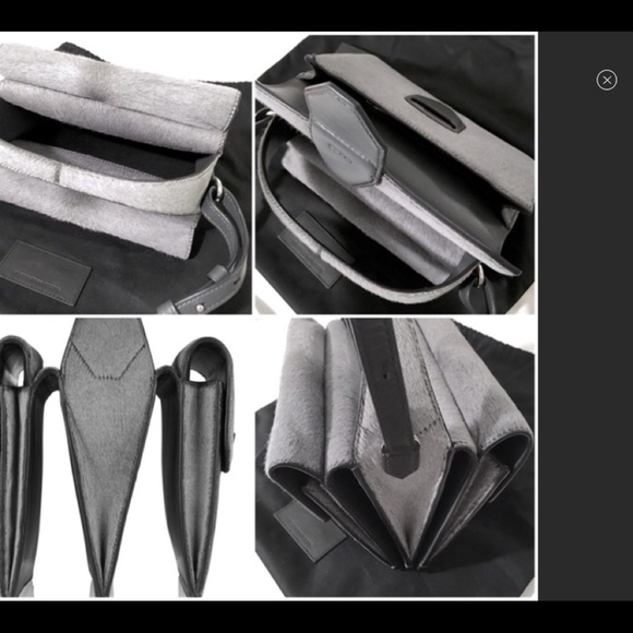 Alexander Wang rare Racketeer gray calf hair bag - Picture 4 of 15